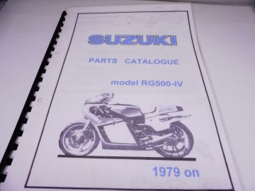 Onderdelenboek RG500 Mk. 4 1980 racing